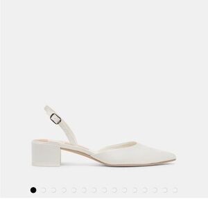 Dolce Vita Carel Heels - True White Satin